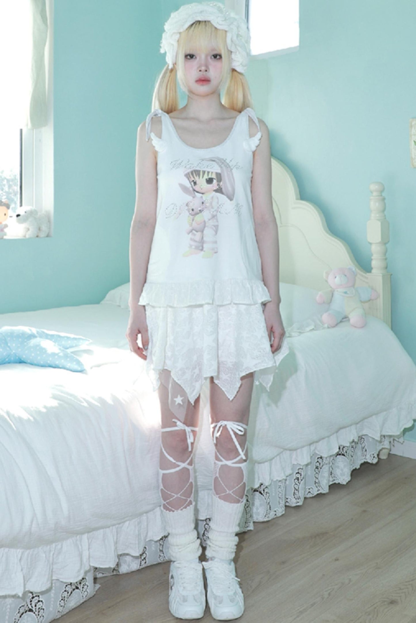 Ruffled Rhinestone Camisole