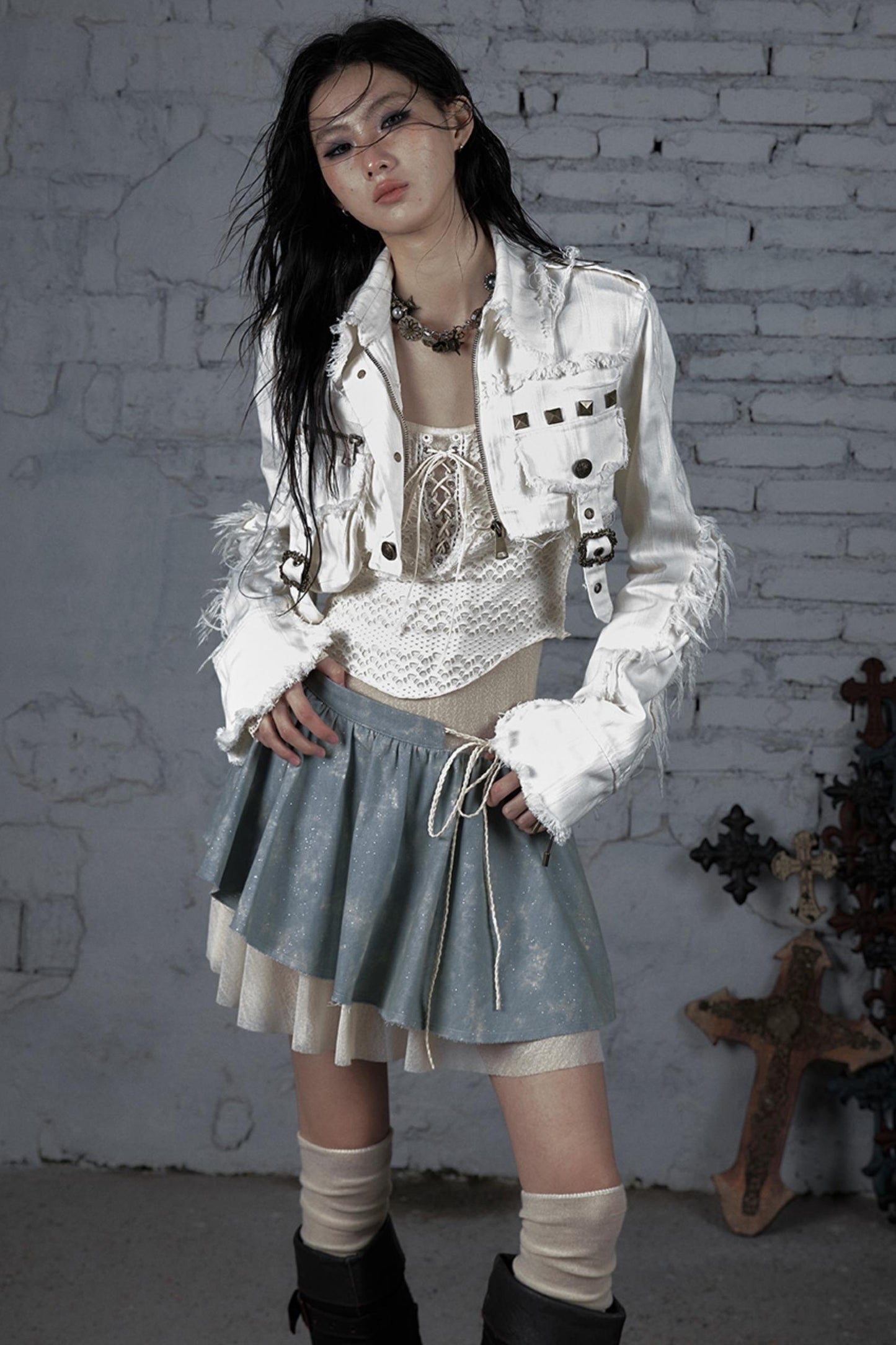 Striped Punk Work Jacket