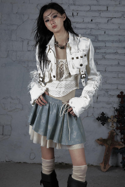 Striped Punk Work Jacket