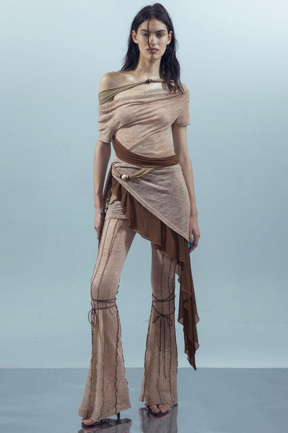 Irregular Beaded Tee