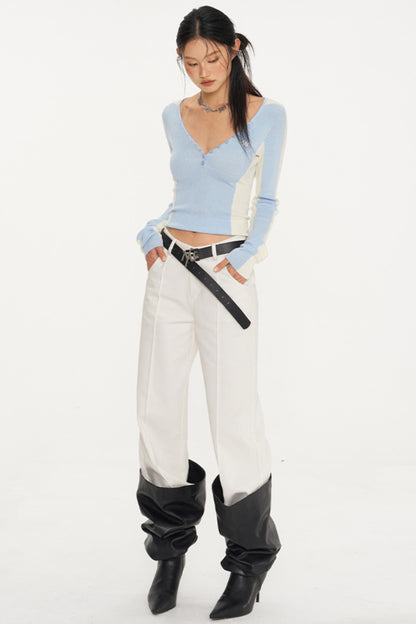 Parallel V-Waist Pants