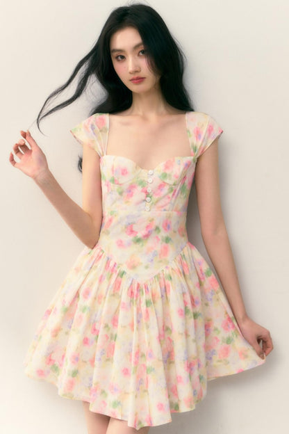 Floral Charm Wrap Dress