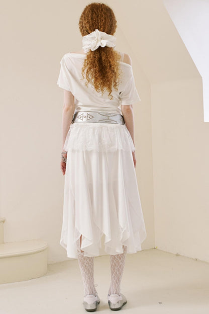 Breezy Lace Fishtail Skirt