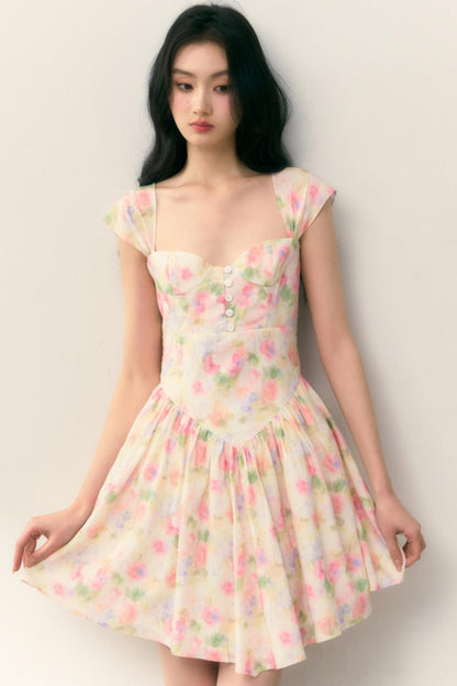 Floral Charm Wrap Dress