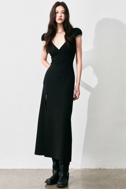 Retro Lace V-Neck Summer Dress