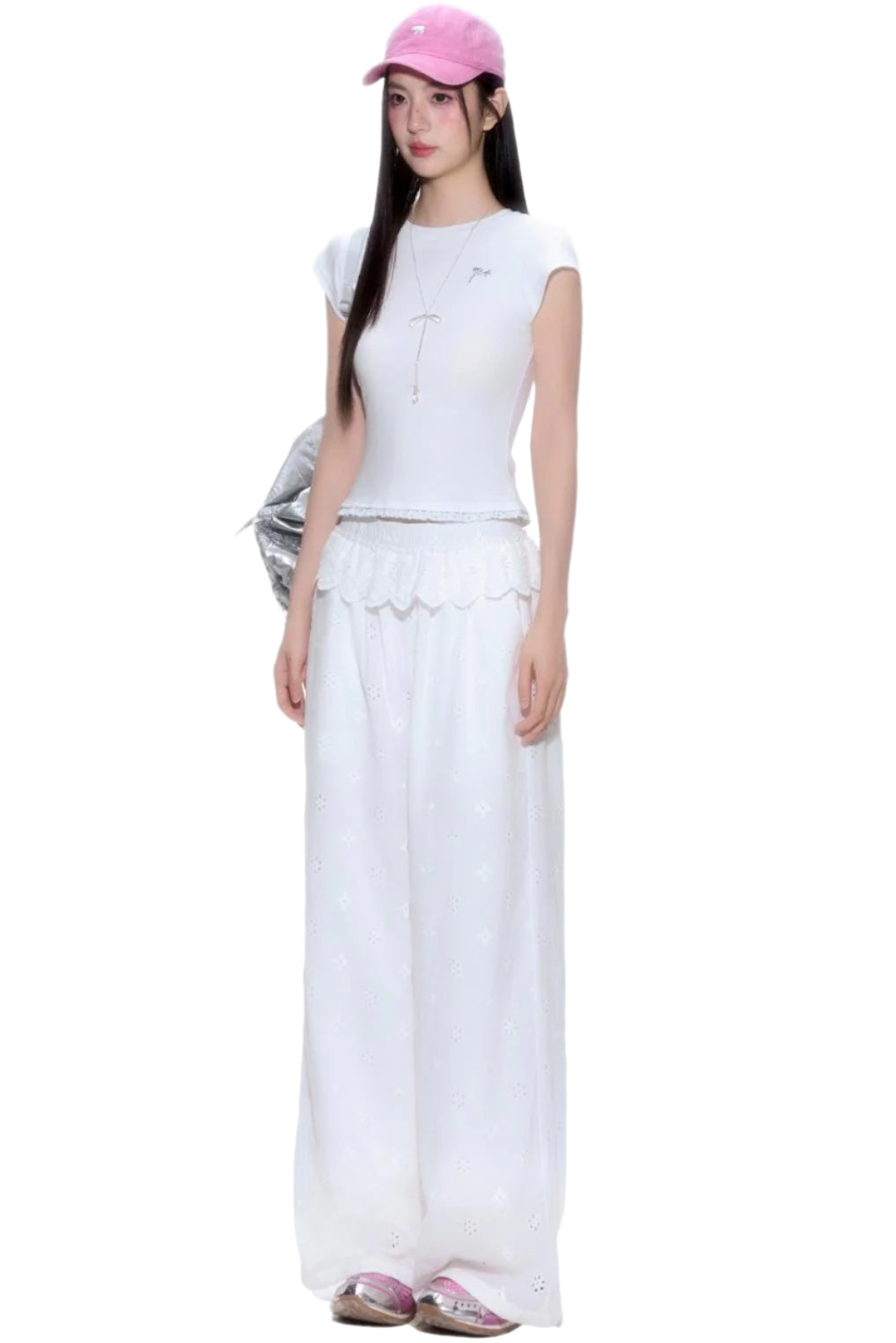 Summer Chic Polka Dot Lace Top