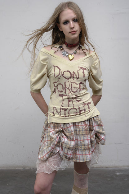 Bubble Sleeve T-Shirt