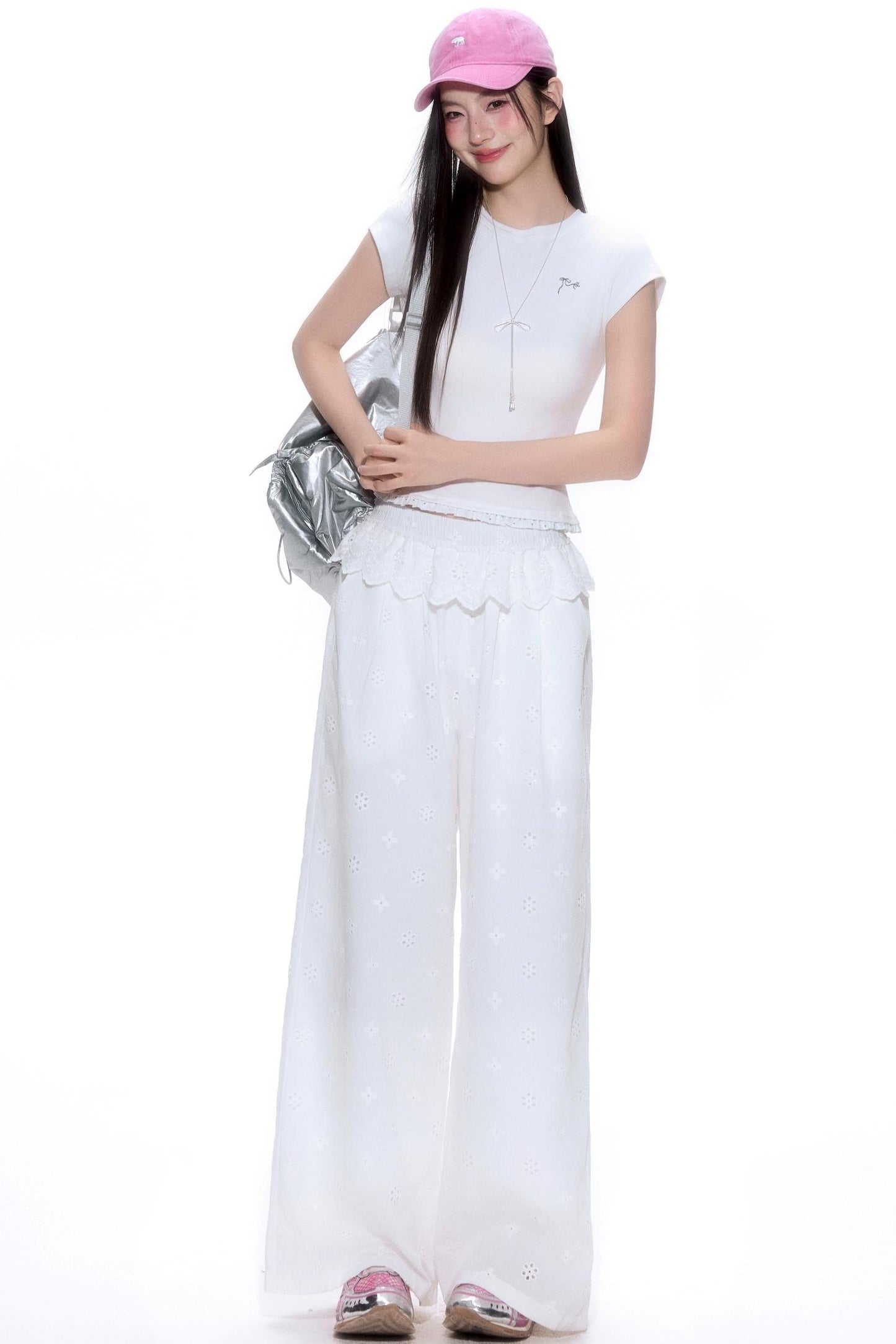 Summer Chic Polka Dot Lace Top