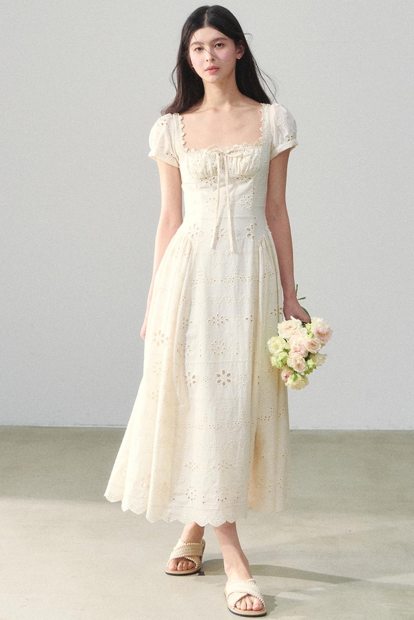 Embroidered Vacation Dress