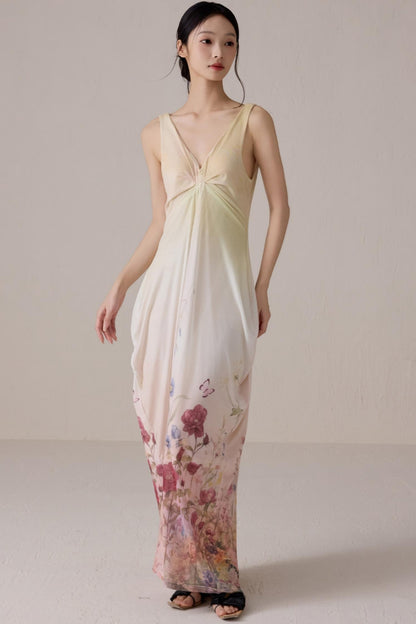 Moonlit Jacquard Dress