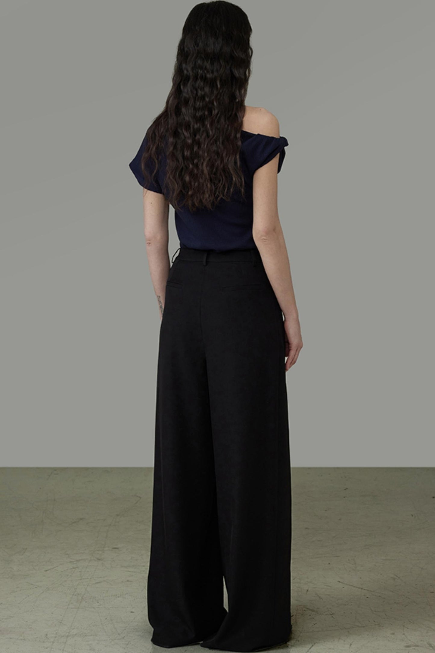 Elegant Slant Shoulder Top