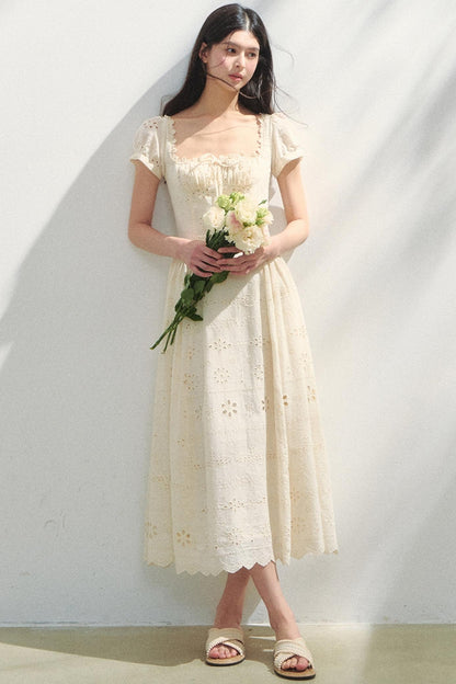 Embroidered Vacation Dress