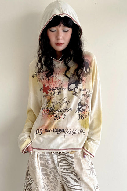 Physical Long Sleeves Full Print Sunscreen Hoodie