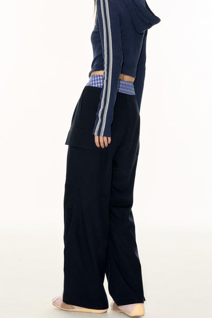 Blue Plaid Work Pants