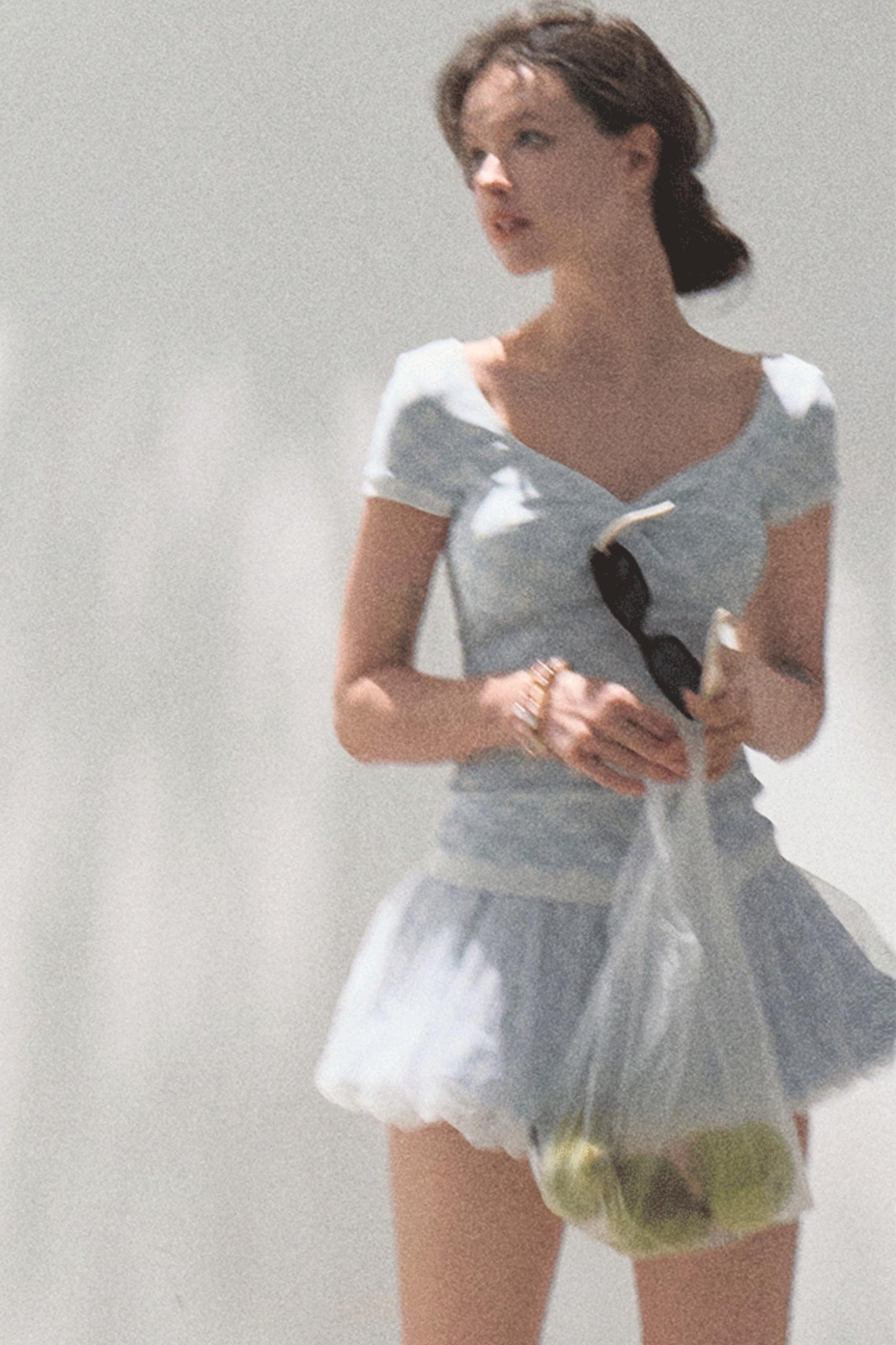 Slimming Checkered Tee