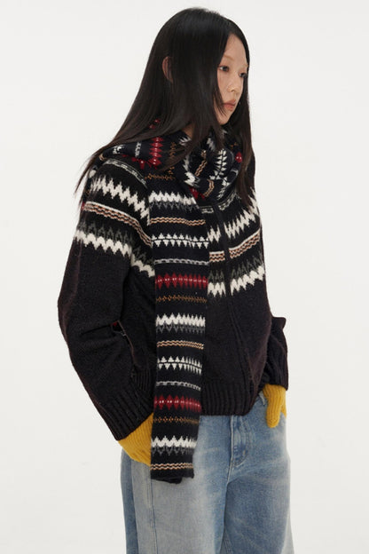 Fair Isle Wool Cardigan