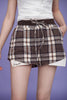 Brown Plaid - Shorts