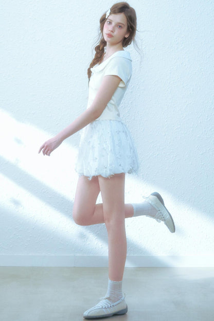 Summer Flower Pod Pants Skirt