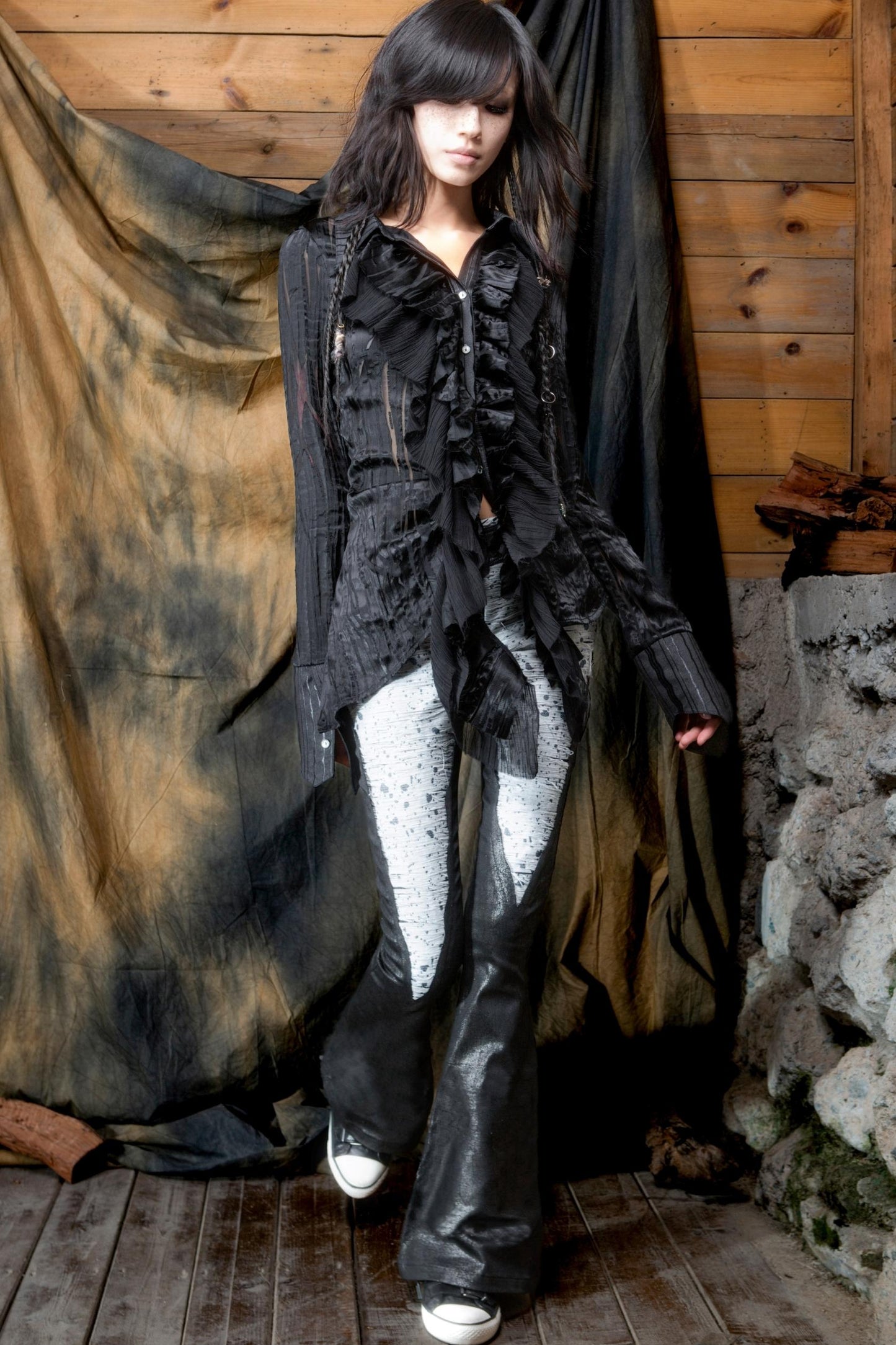 Vintage Ruffled Cardigan