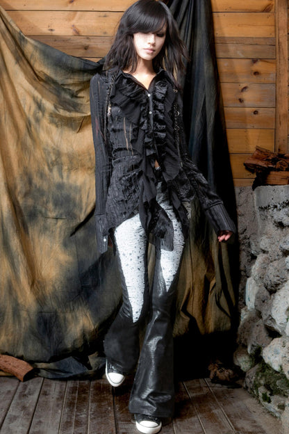 Vintage Ruffled Cardigan