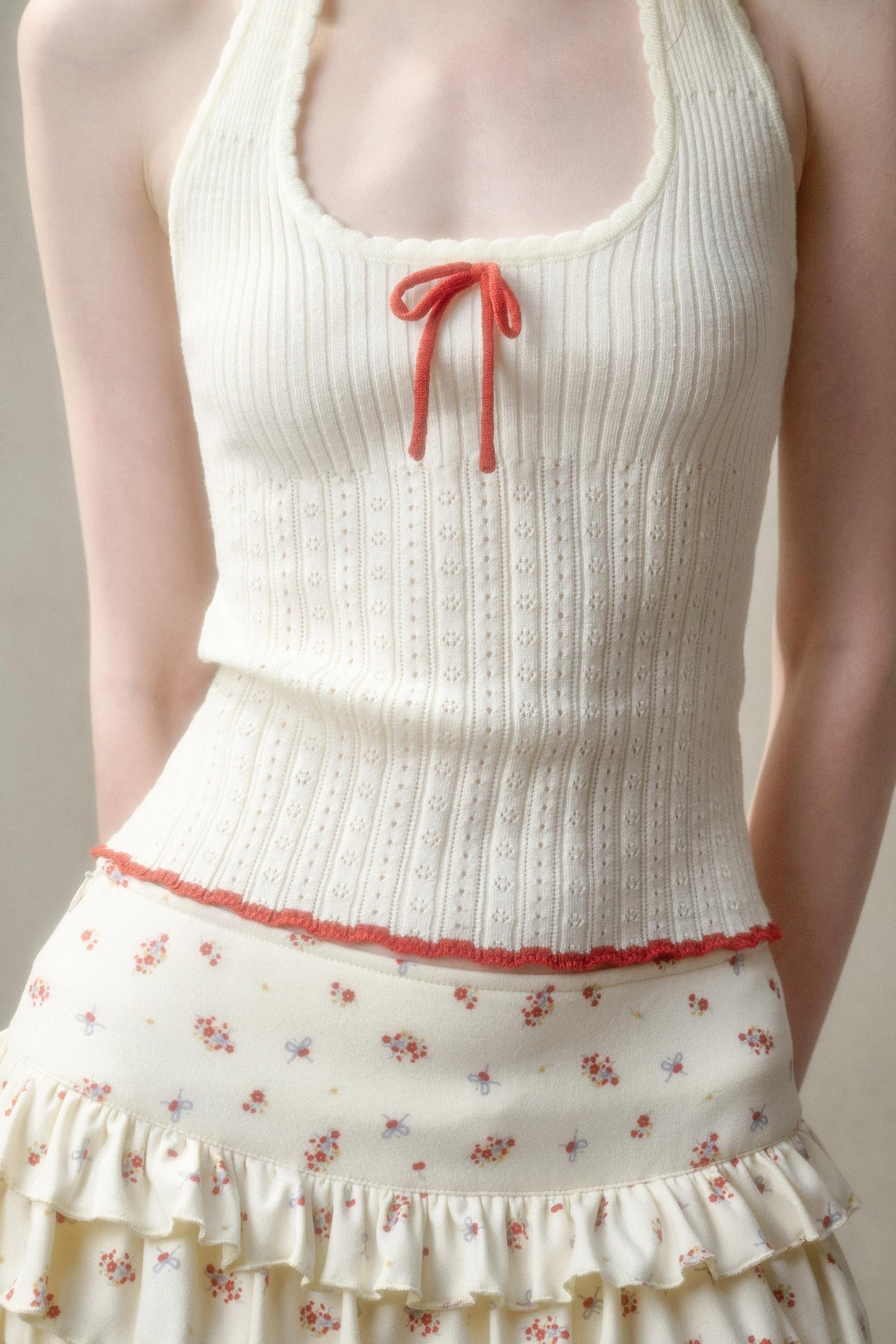 Summer Knit Halter Top