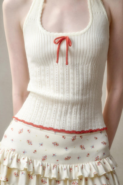 Summer Knit Halter Top