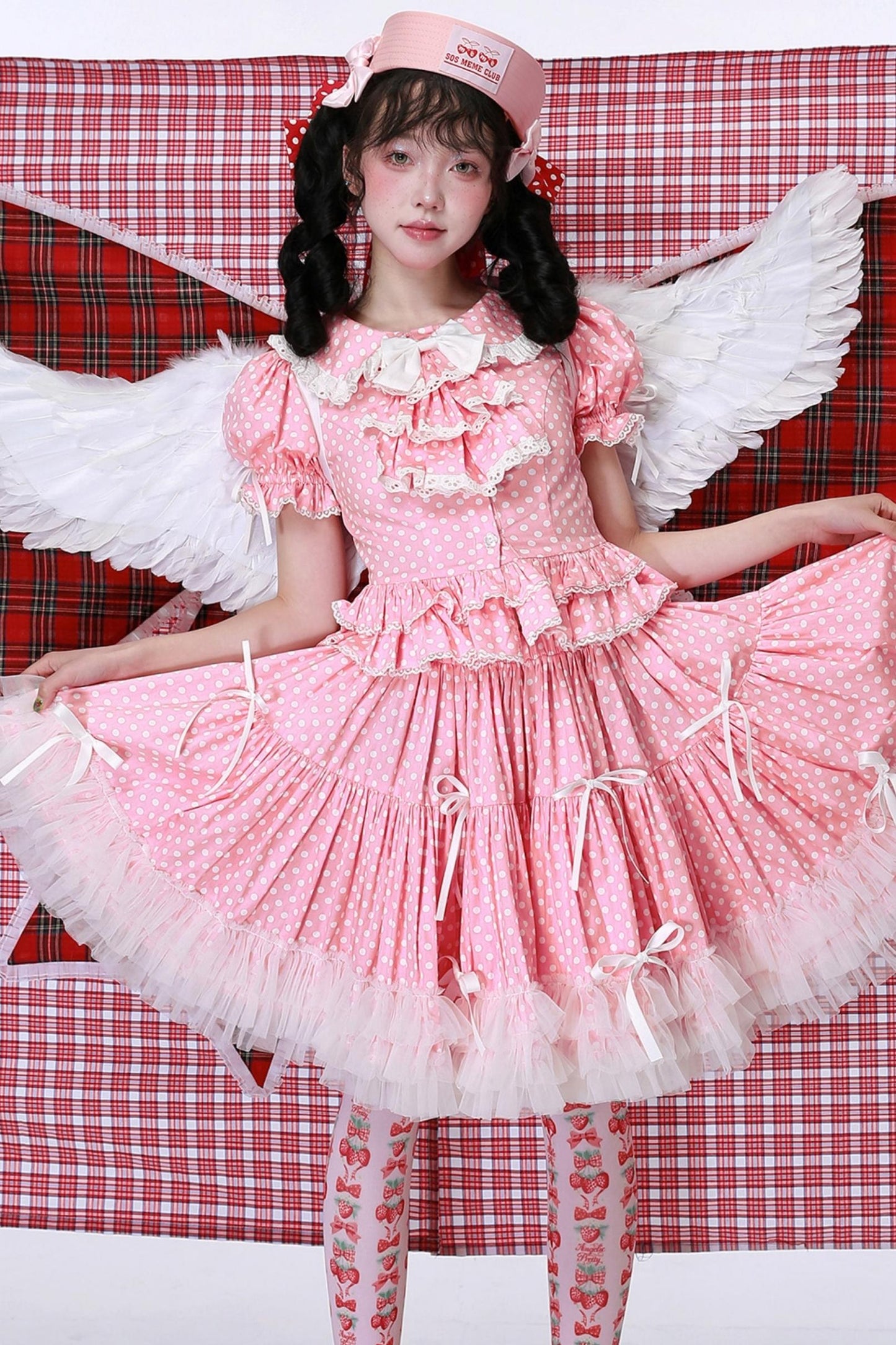 Pink Polka Dot Skirt