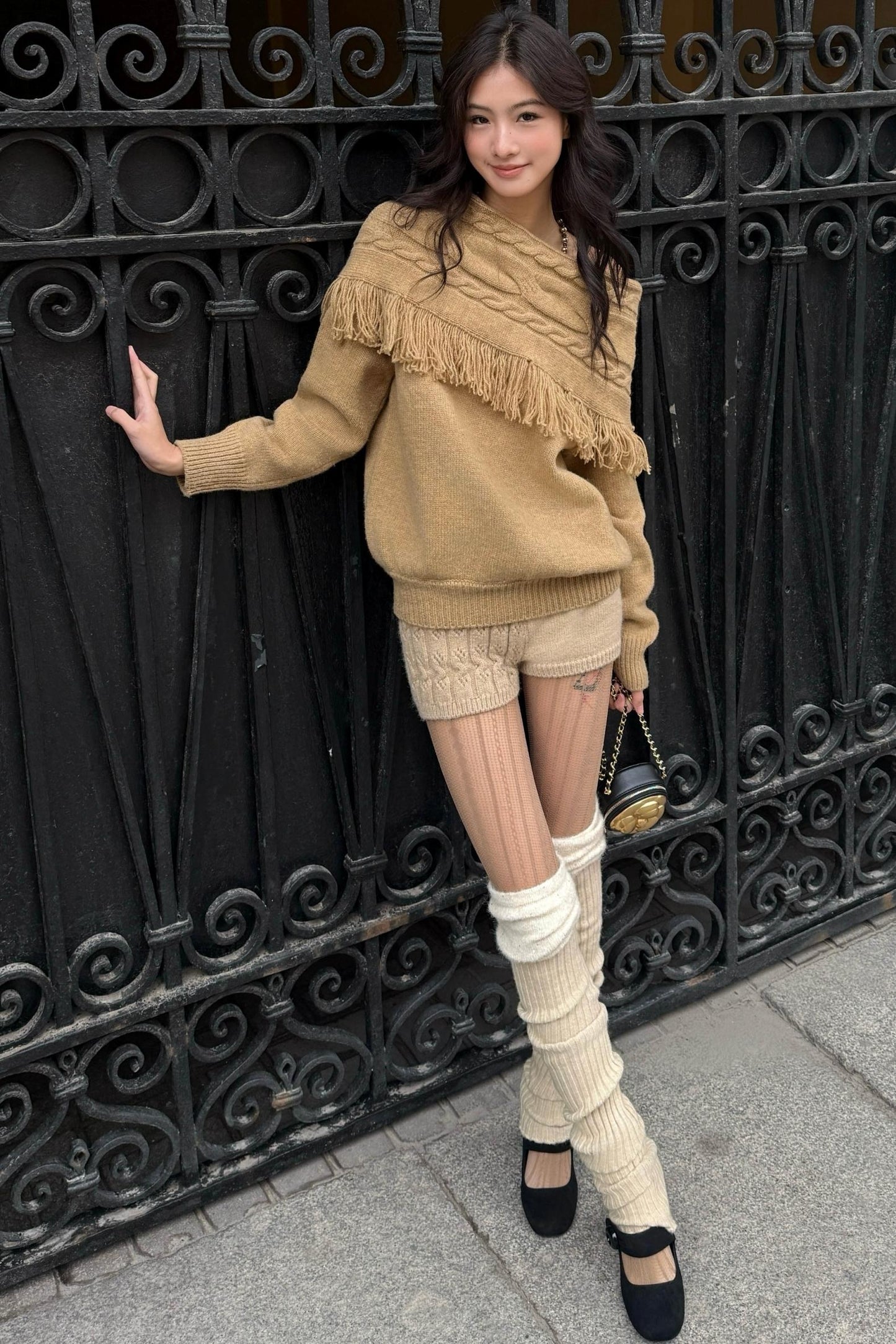 Vintage Wool Cable Sweater Set-Up