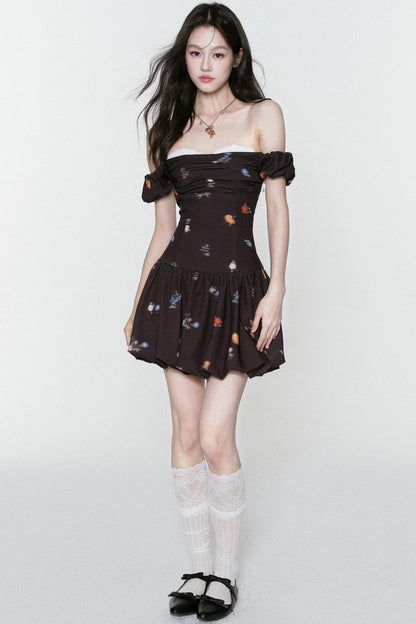 Rose One-Shoulder Dress