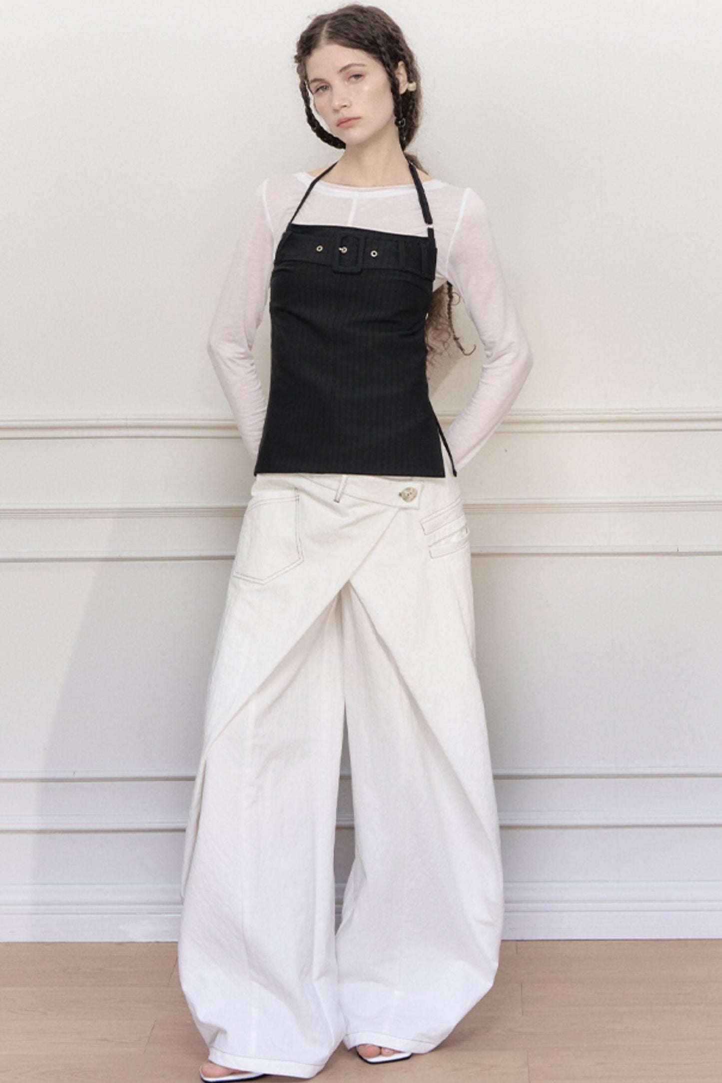 Yuan Sand Wide-Leg Pants