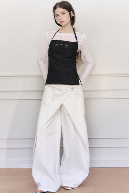 Yuan Sand Wide-Leg Pants