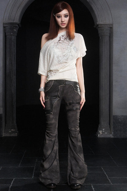 Vintage Alien Denim Trousers