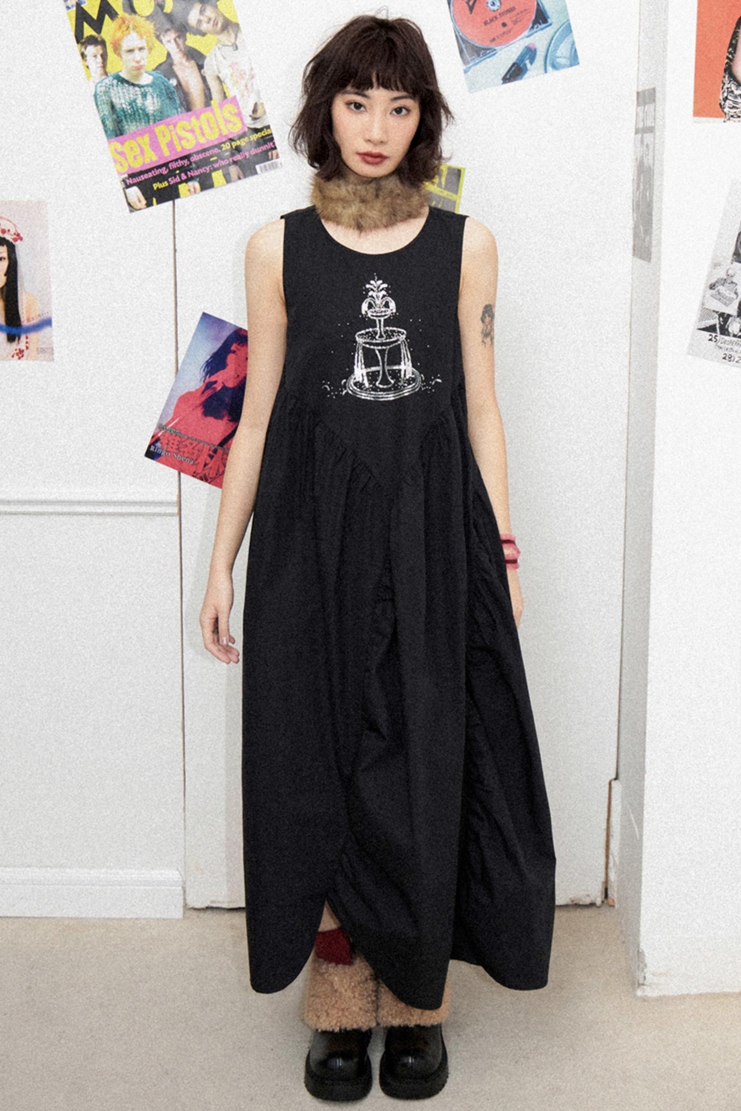 Elegant Embroidered Maxi Dress