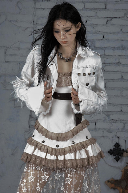 Striped Punk Work Jacket