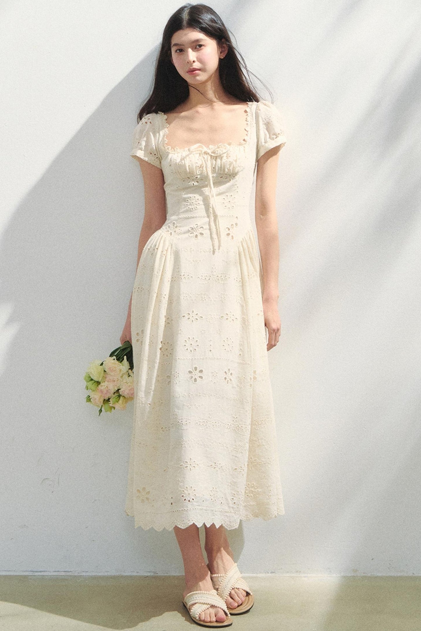 Embroidered Vacation Dress