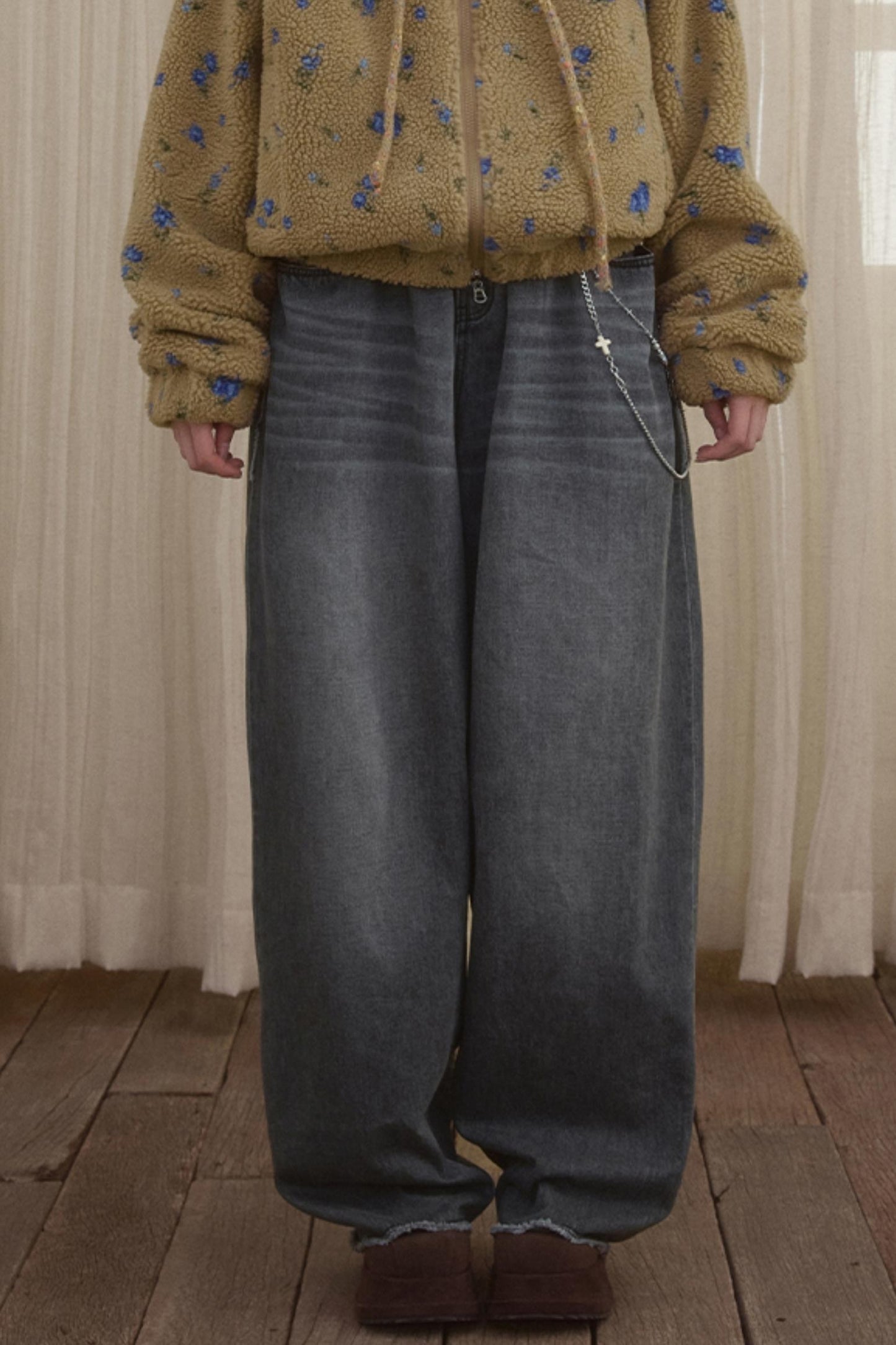 Vintage Loose Denim Trousers