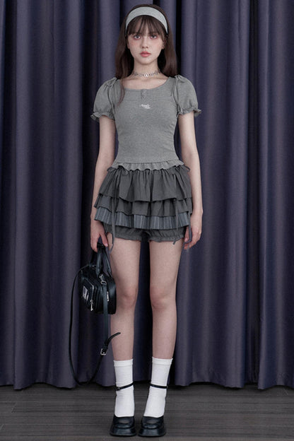 Mega Gray Cake Skirt