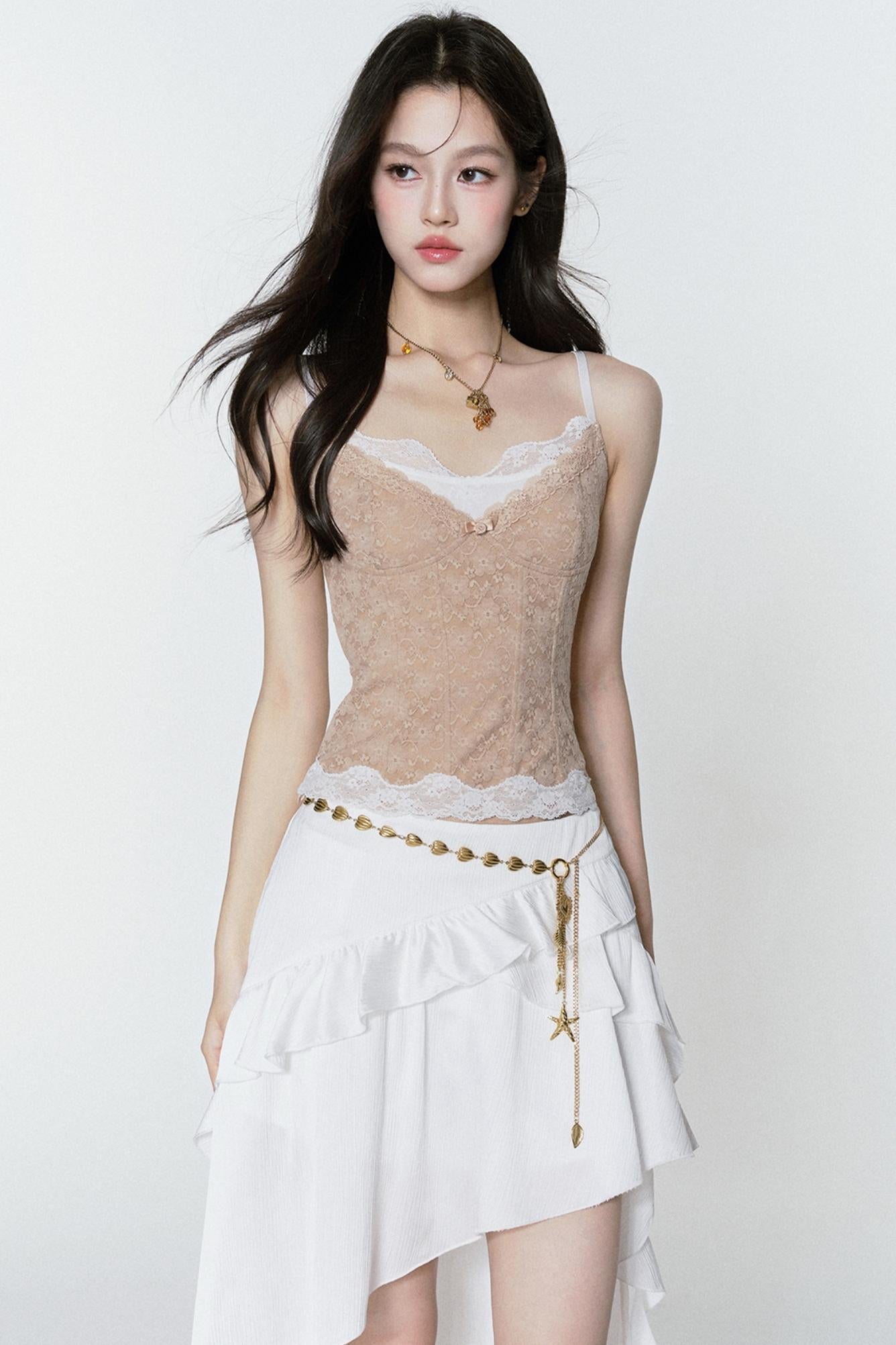 Irregular Bustier Skirt