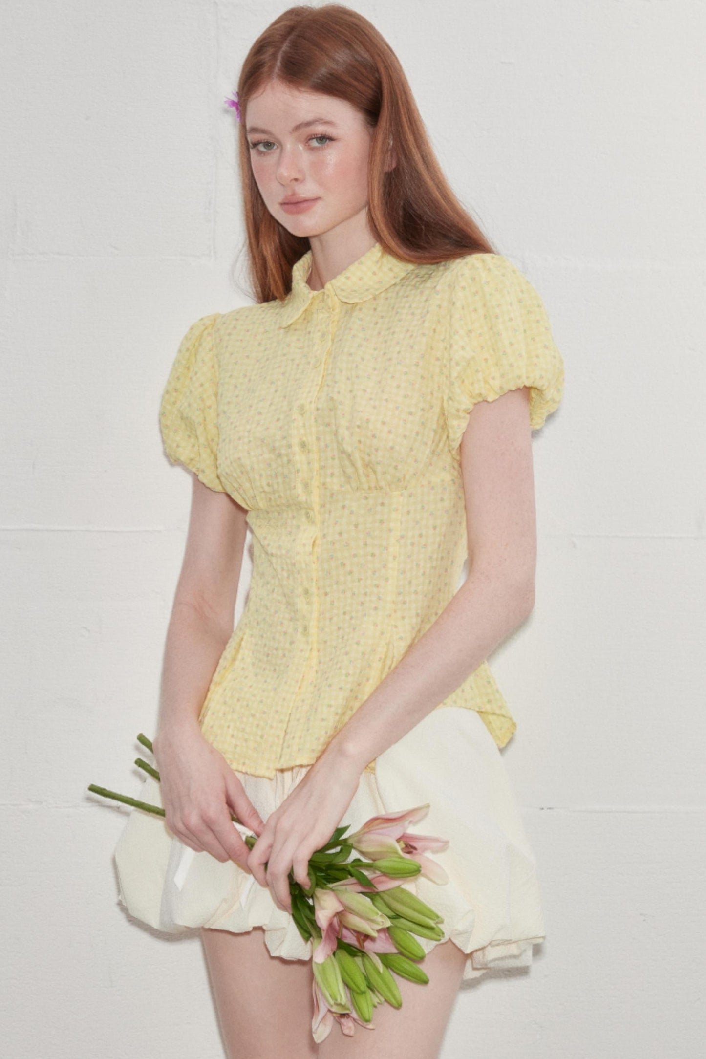 Sweetheart Puff Sleeve Shirt