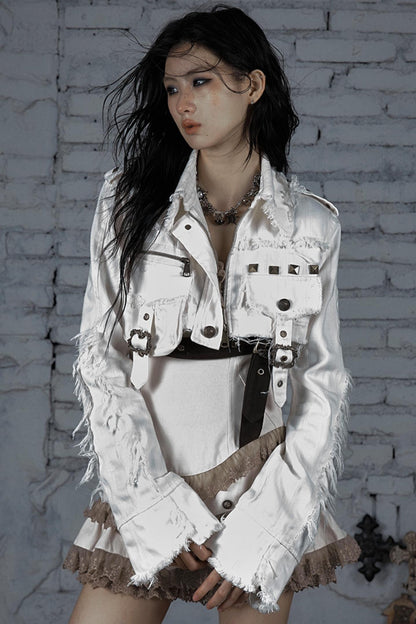 Striped Punk Work Jacket