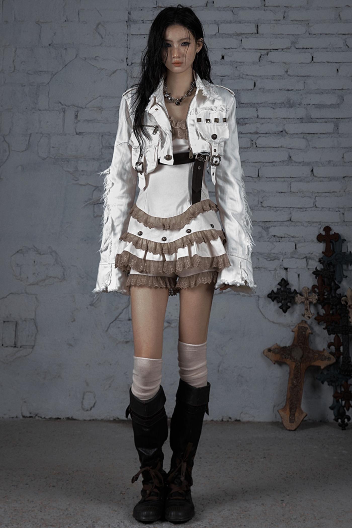 Striped Punk Work Jacket