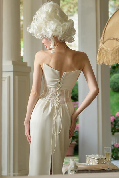 Enchanted Satin Sheath Dress Set