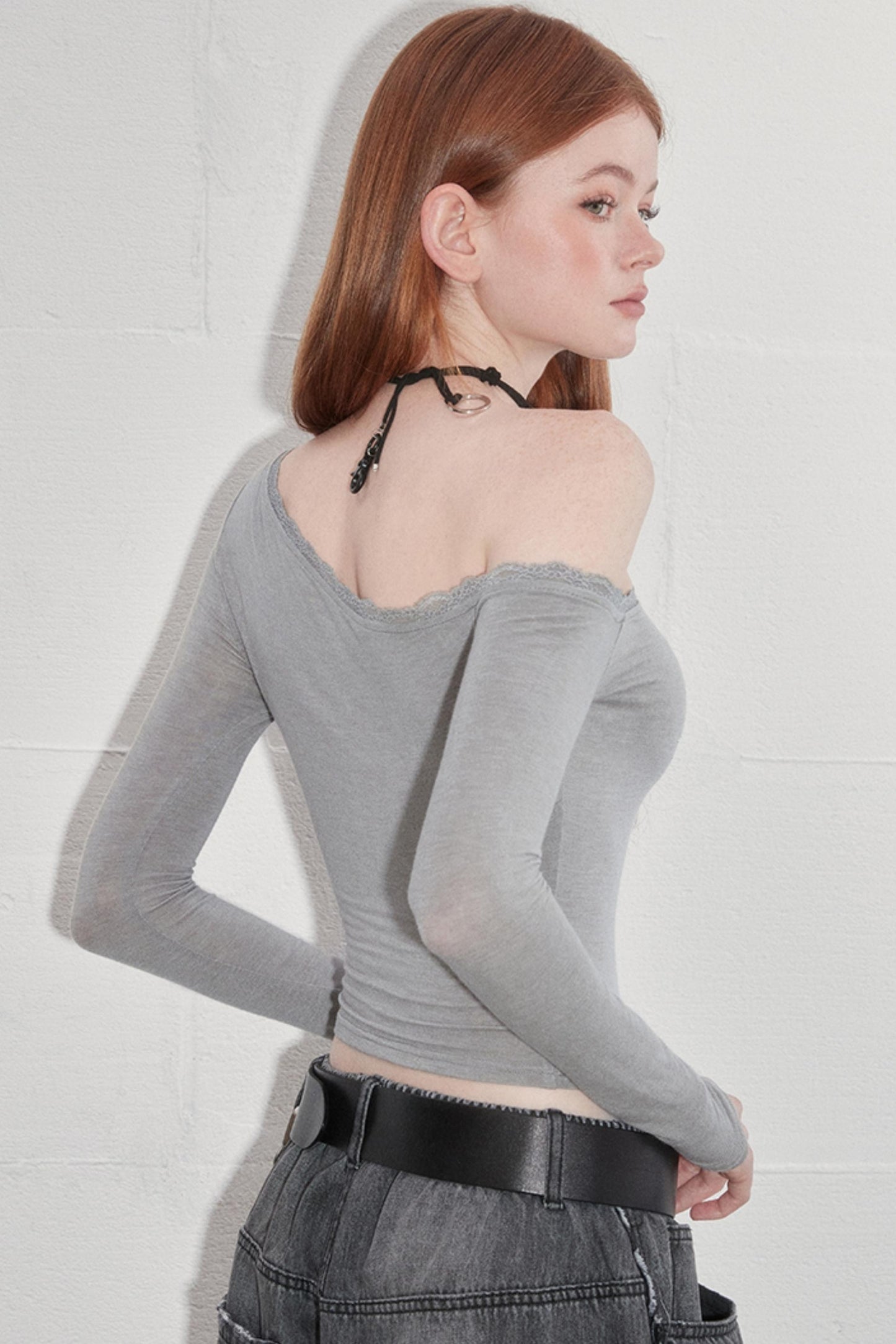 Sensual Lace-Trimmed Top