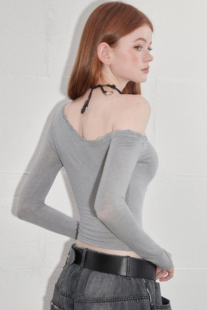 Sensual Lace-Trimmed Top