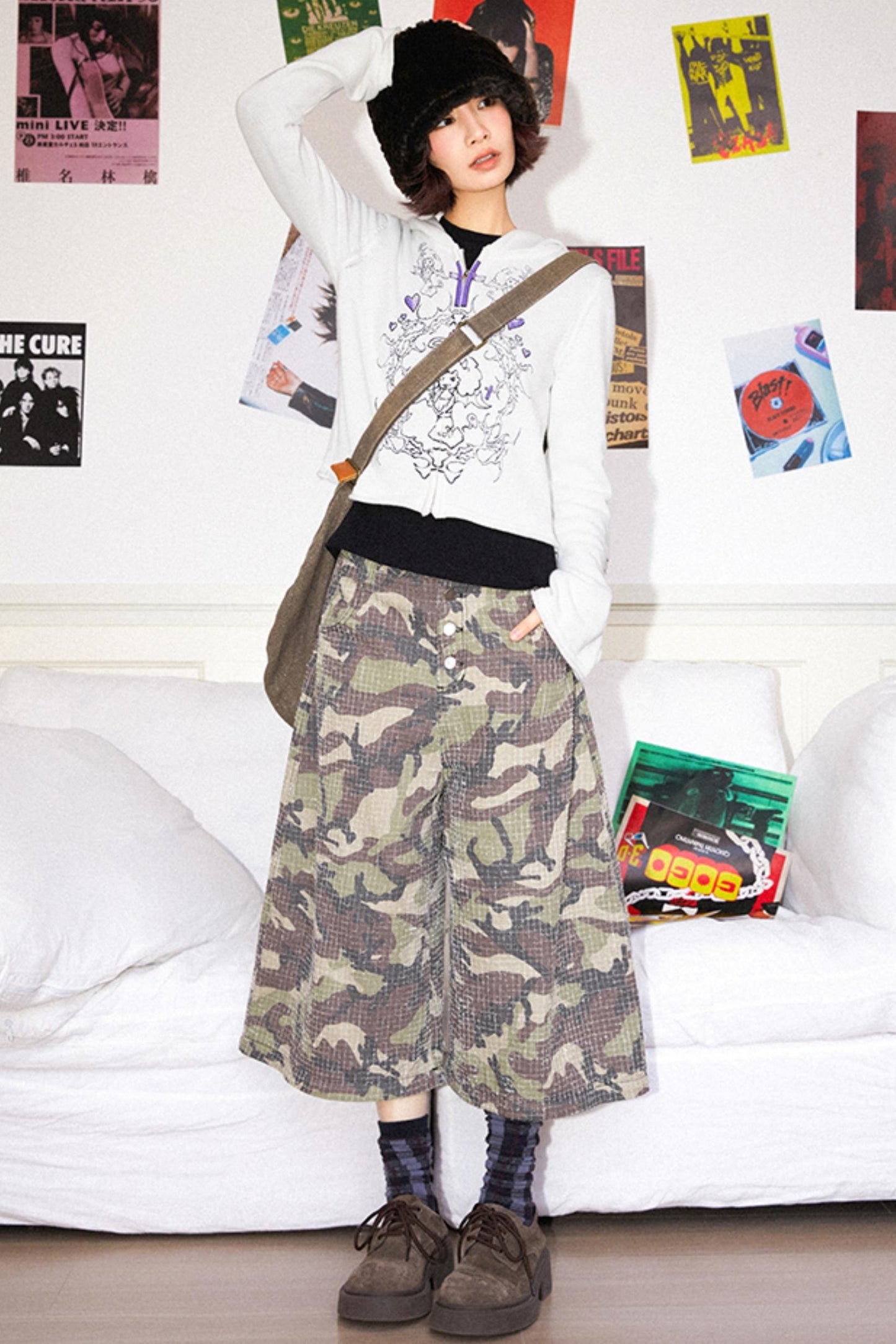 Vintage Camo Buckle Pants