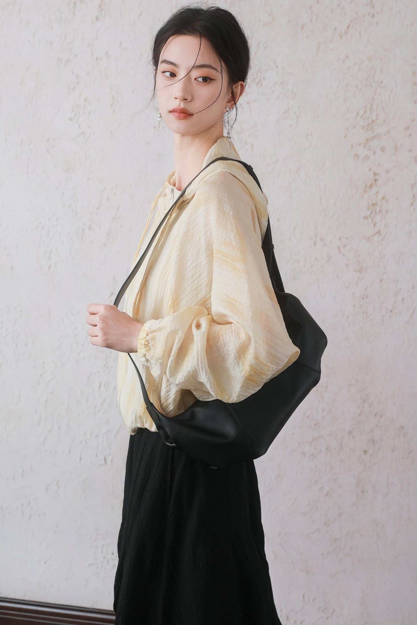 Lightweight Cheese Yellow Hooded Jacket