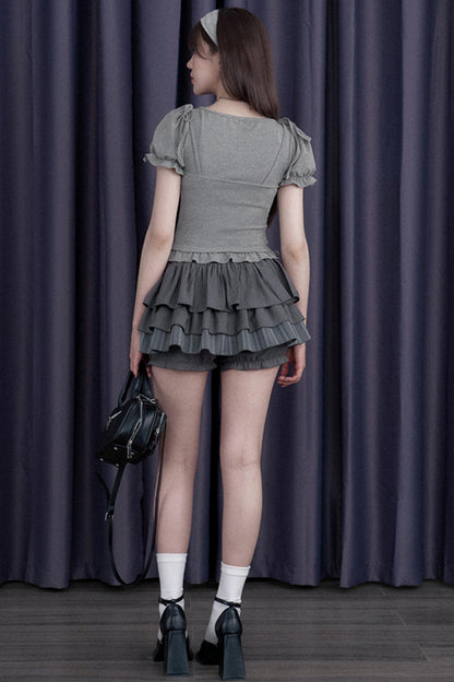 Mega Gray Cake Skirt