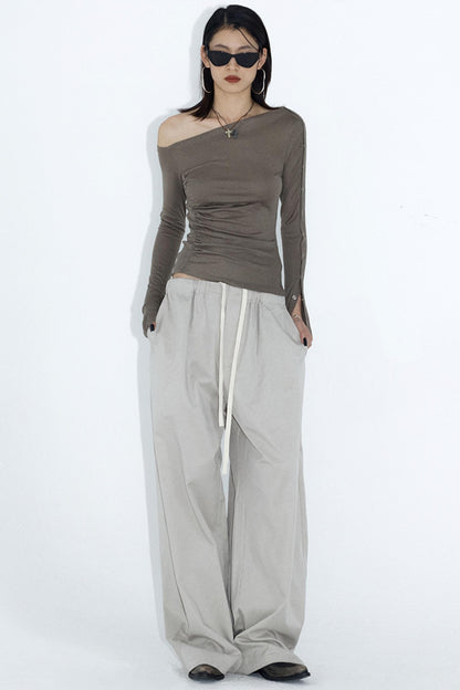 Relaxed Fit Gray Work Pants