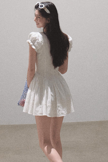 Lovefall Embroidered Cotton Tea Dress