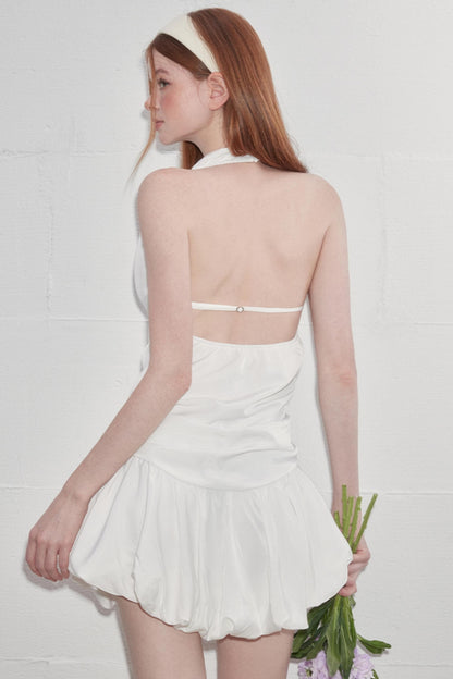 French Summer Puff Dress